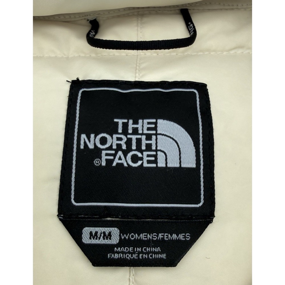 The North Face Women's Size M Ivory 600 Fill Goose Down Coat with Removable Hood - Picture 6 of 7